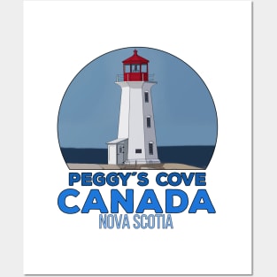 Peggys Point Lighthouse Canada Posters and Art